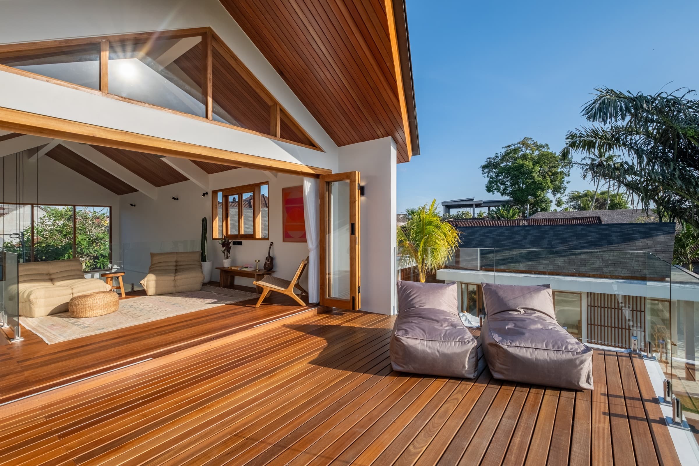 Second living room at Villa Vayu with comfortable seating